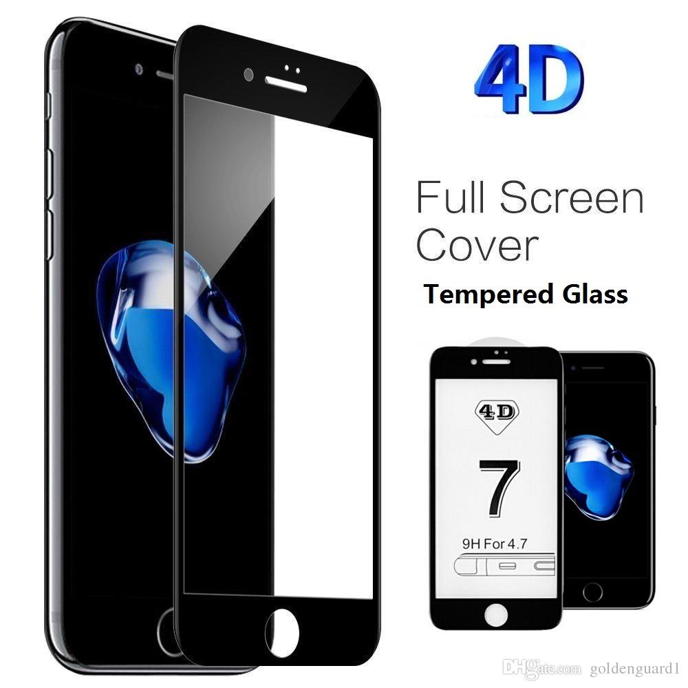 Tempered Glass 4D Apple iPhone 6 / 7 / 8 / SE 2020 Black