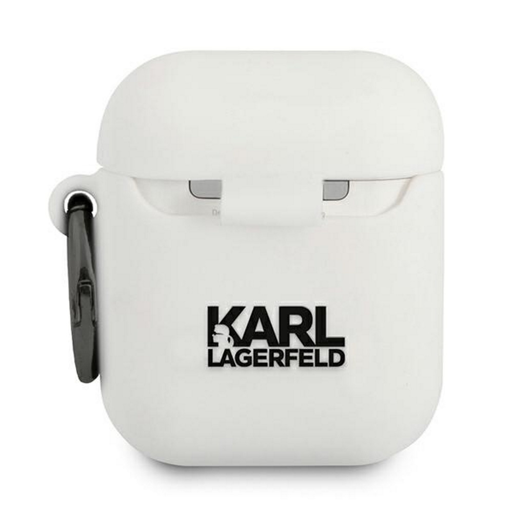 Apple AirPods Karl Lagerfeld szilikontok Choupette (Fehér) – KLACA2SILCHWH