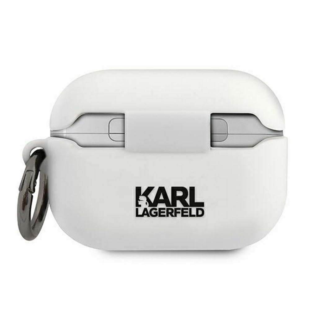 Apple AirPods Pro Karl Lagerfeld szilikontok Choupette (Fehér) – KLACAPSILCHWH