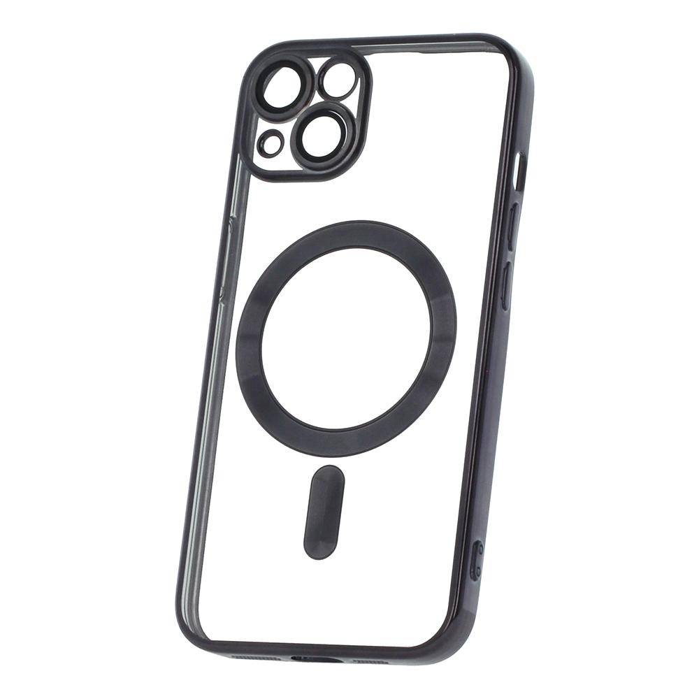 Apple iPhone 15  Color Chrome Mag hátlap tok (Fekete)