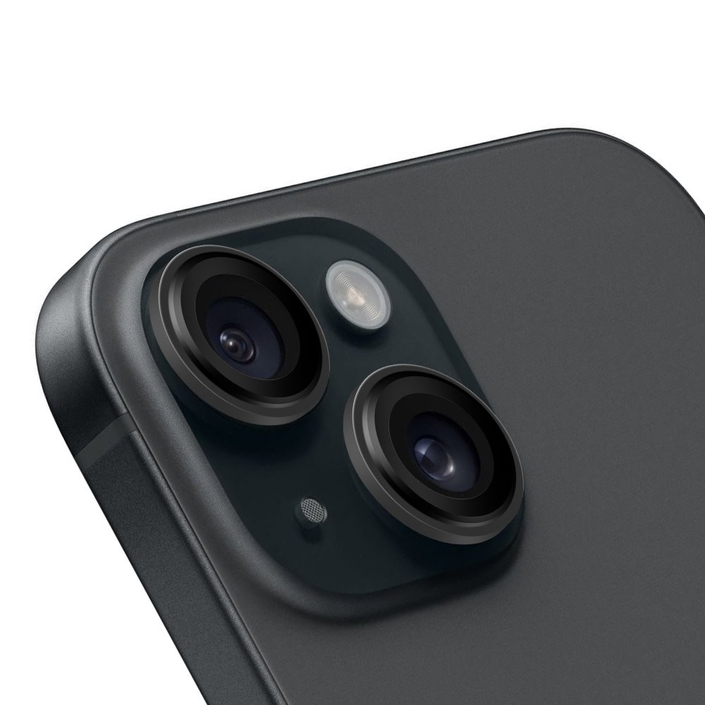 Apple iPhone 15 & iPhone 15 Plus OBAL:ME kameravédő (Fekete)