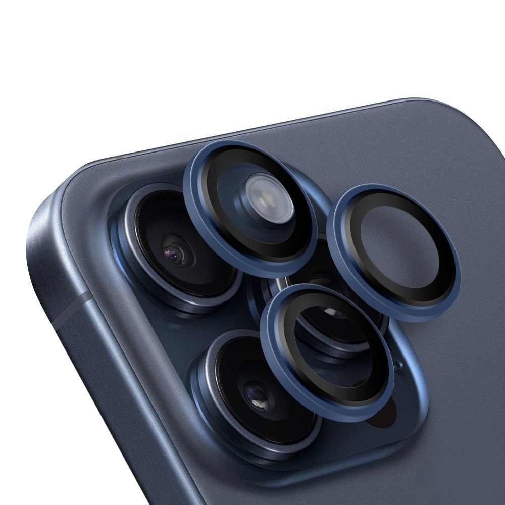 Apple iPhone 15 Pro & iPhone 15 Pro Max OBAL:ME kameravédő (Kék)
