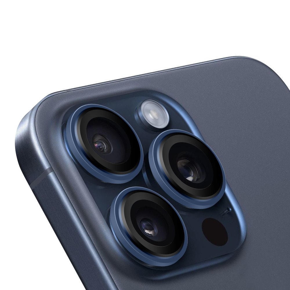Apple iPhone 15 Pro & iPhone 15 Pro Max OBAL:ME kameravédő (Kék)