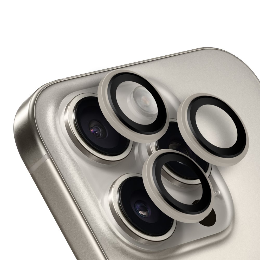 Apple iPhone 15 Pro & iPhone 15 Pro Max OBAL:ME kameravédő (Titánium)