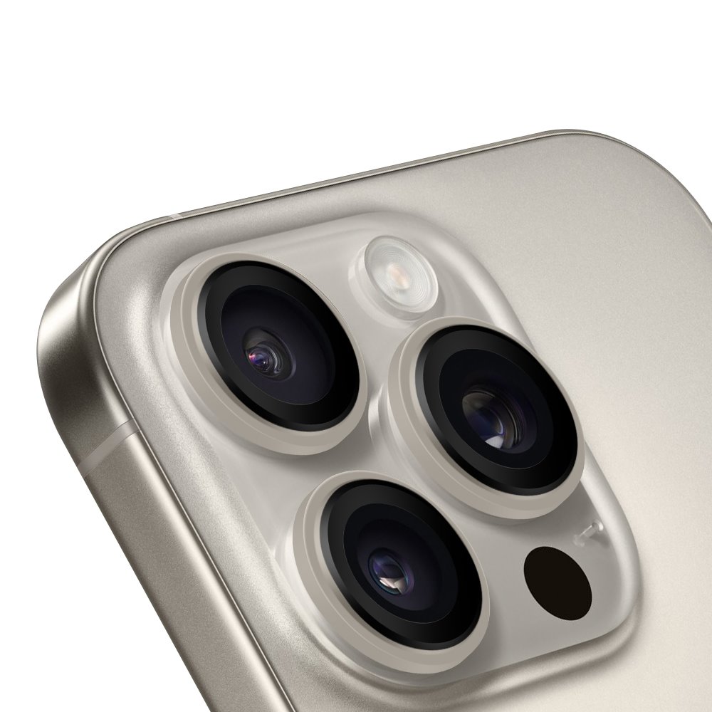 Apple iPhone 15 Pro & iPhone 15 Pro Max OBAL:ME kameravédő (Titánium)