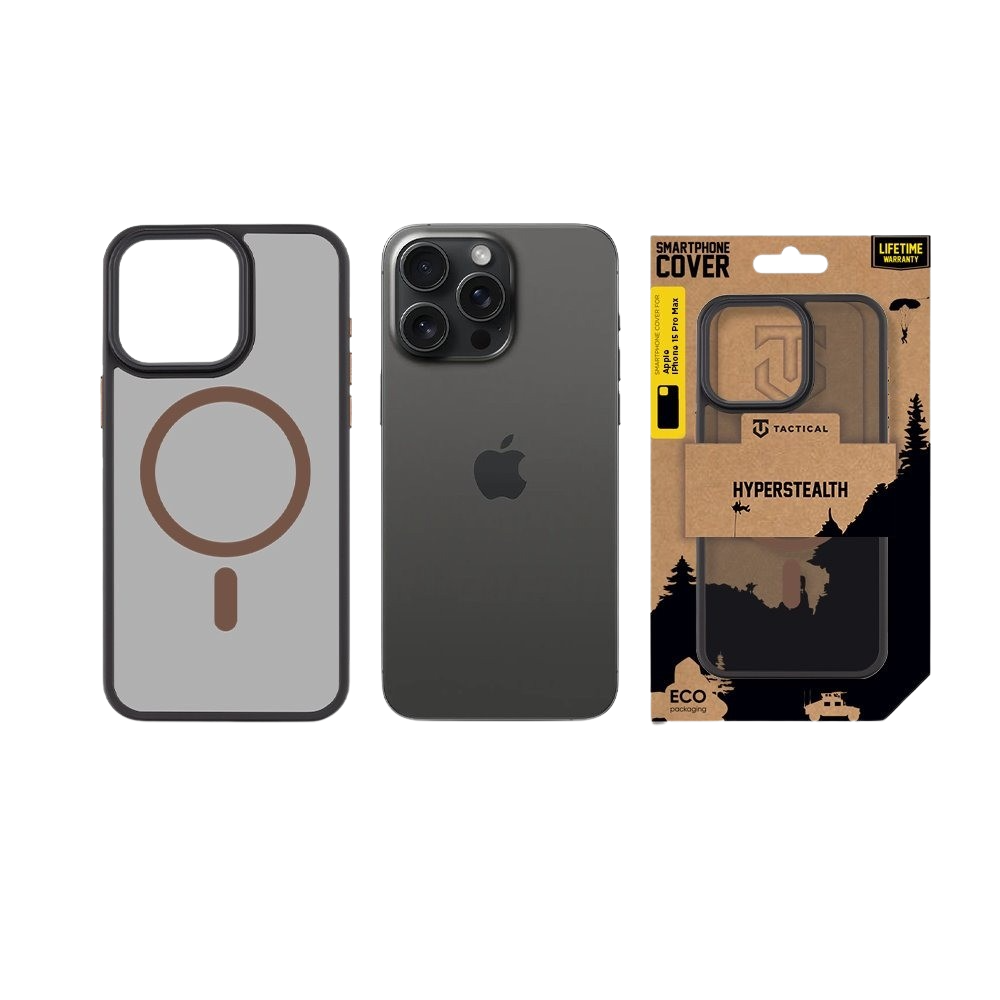 Apple iPhone 15 Pro Max Tactical MagForce Hyperstealth 2.0 hátlap tok (Fekete)