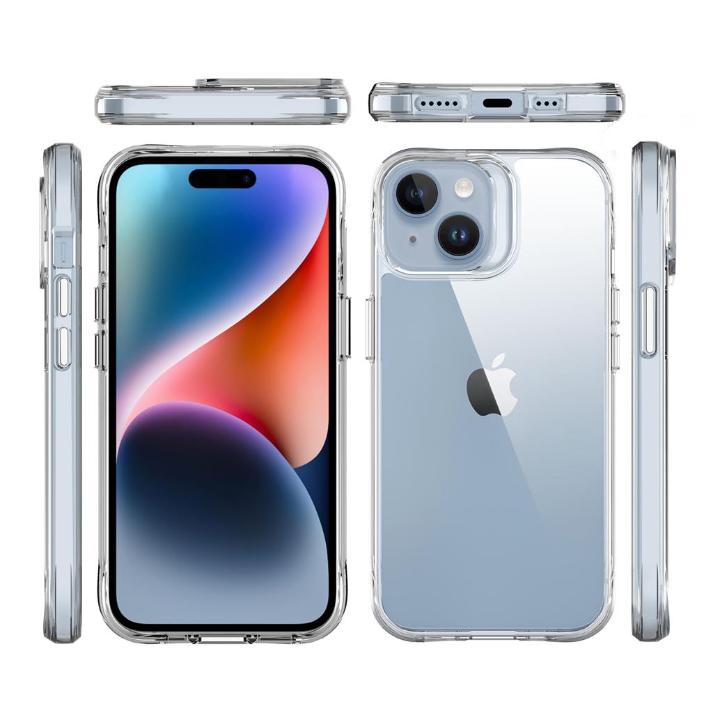 Apple iPhone 15 TOKO Pure hátlap tok (Átlátszó)