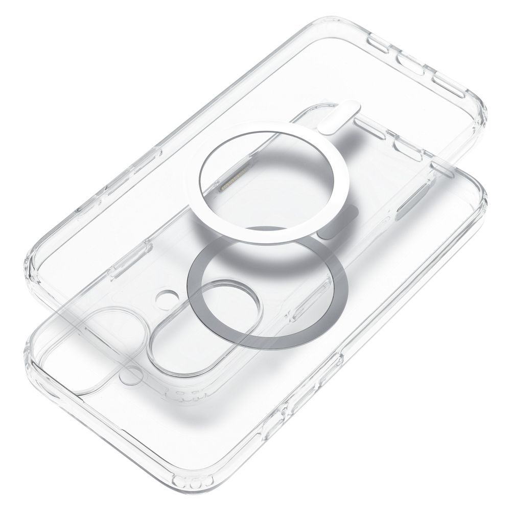 Apple iPhone 16 2 mm vékony szilikon MagSafe hátlap tok (Átlátszó)