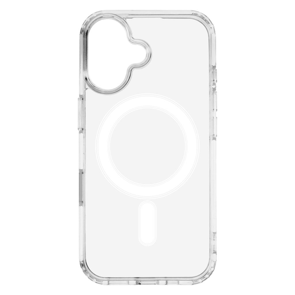Apple iPhone 16 Anti shock MagSafe 1,5mm hátlap tok gombsorral (Átlátszó)