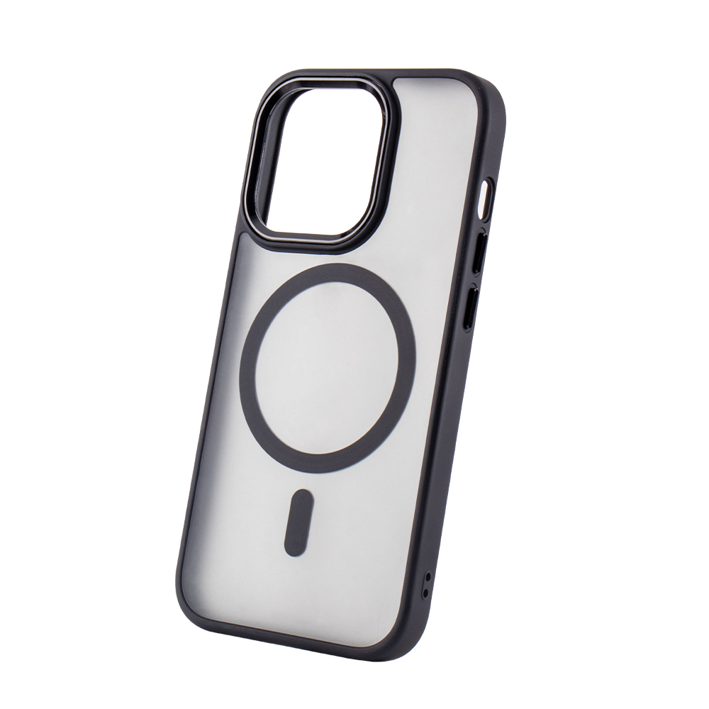 Apple iPhone 16 Frozen magsafe hátlap tok (Fekete)