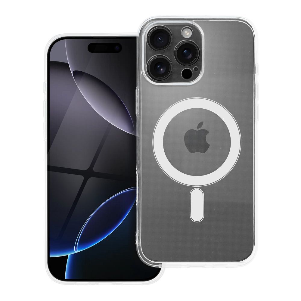 Apple iPhone 16 Pro Max 2 mm vékony szilikon MagSafe hátlap tok (Átlátszó)