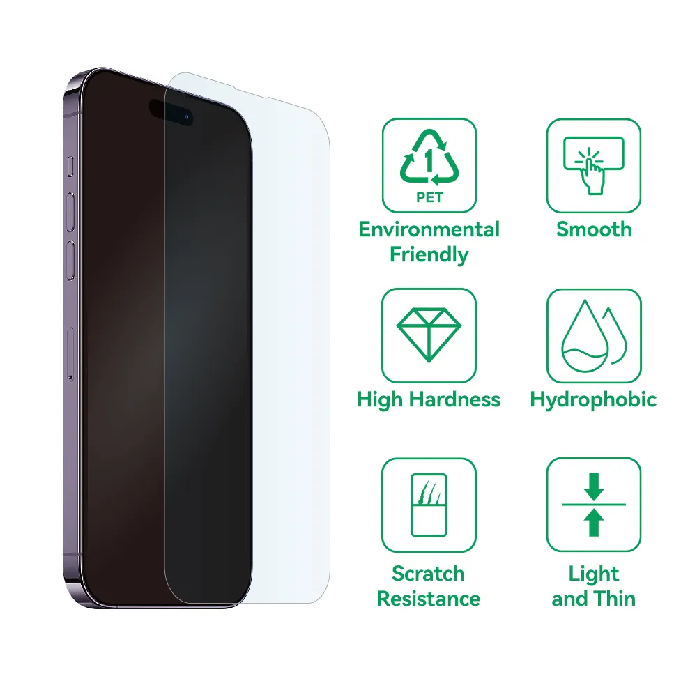 Apple iPhone 16 Pro Max Bestsuit 9h flexibilis üvegfólia (Átlátszó)