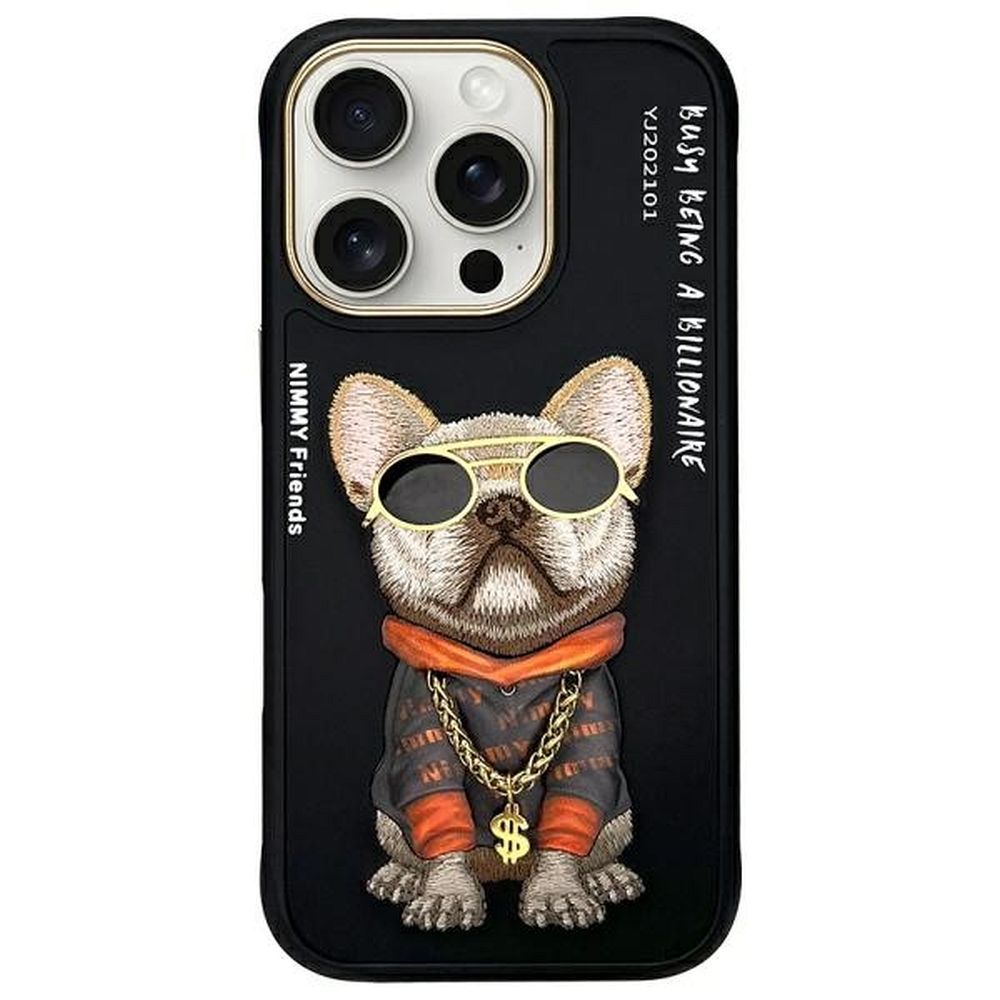Apple iPhone 16 Pro Max NIMMY Cool Dog hátlap tok (Fekete)