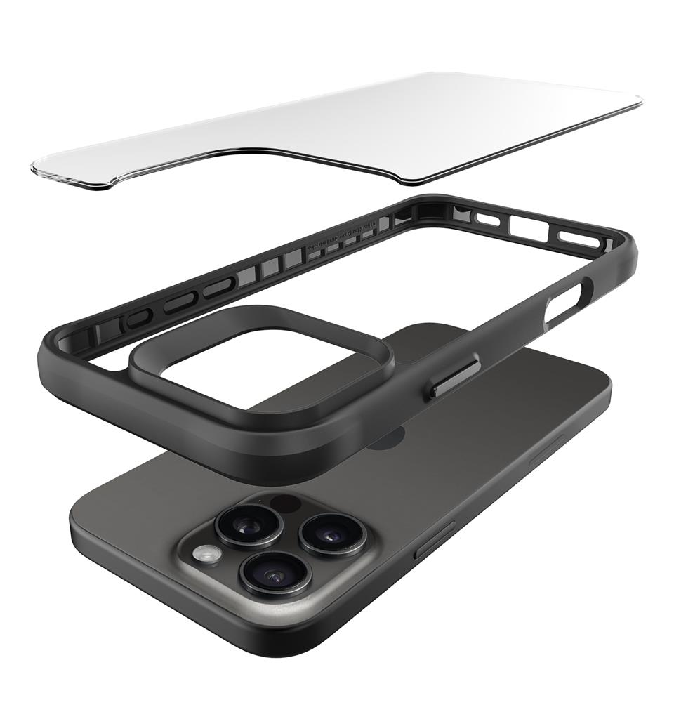 Apple iPhone 16 Pro Max TOKO Combat X Mode hátlap tok (Fekete)