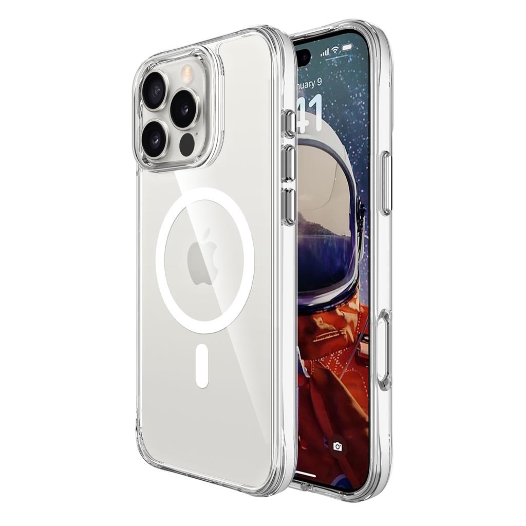 Apple iPhone 16 Pro Max TOKO Pure MagSafe hátlap tok (Átlátszó)