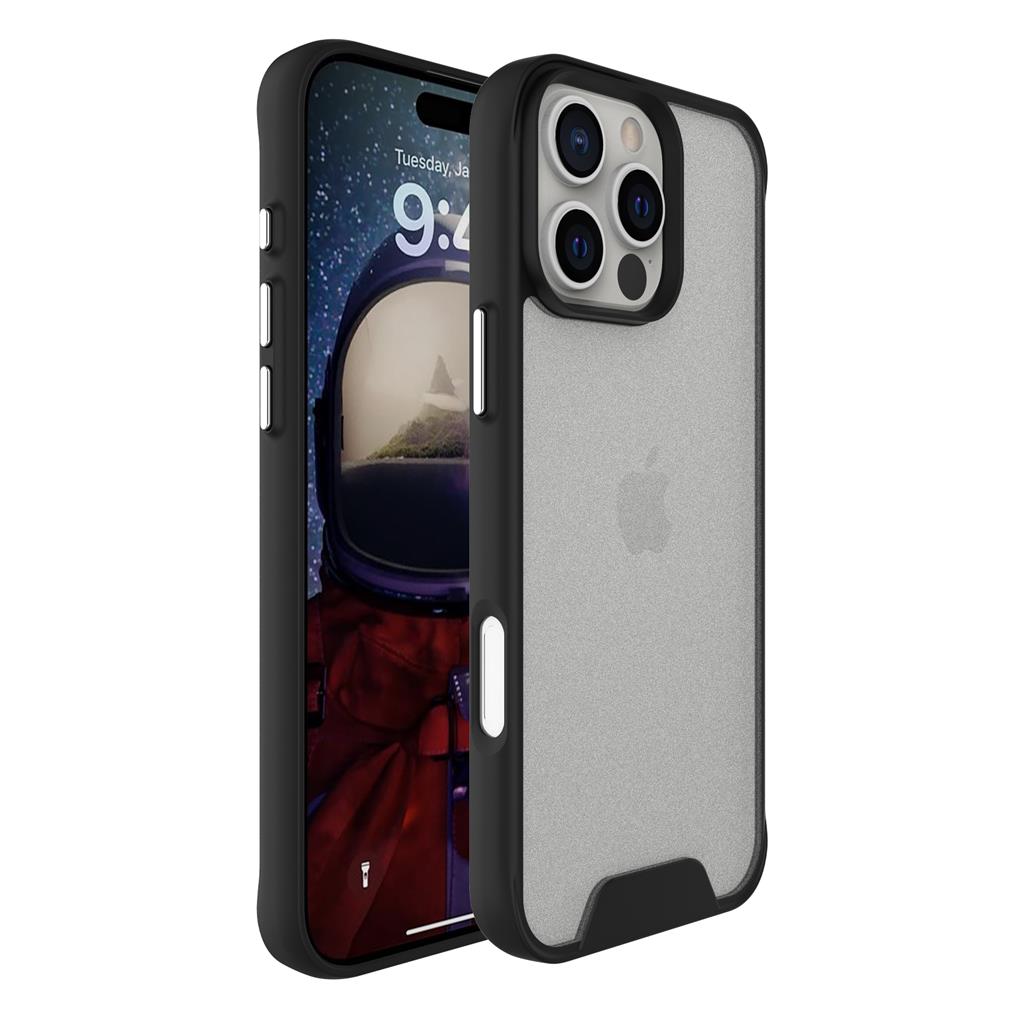 Apple iPhone 16 Pro Max TOKO Silk hátlap tok (Fekete)