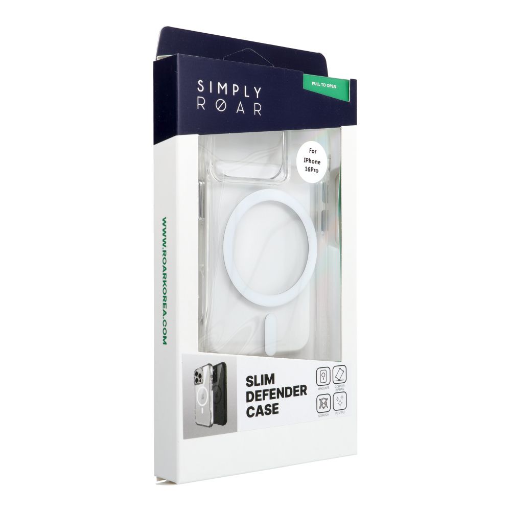 Apple iPhone 16 Pro ROAR Slim Defender hátlap tok (Átlátszó)