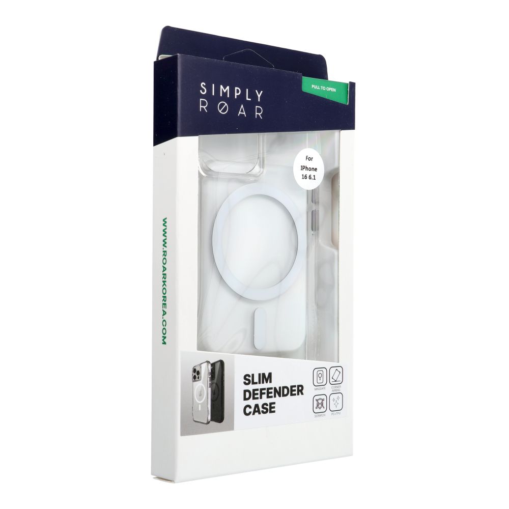 Apple iPhone 16 ROAR Slim Defender hátlap tok (Átlátszó)