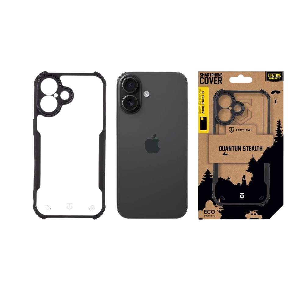 Apple iPhone 16 Tactical Quantum Stealth tok (Fekete)