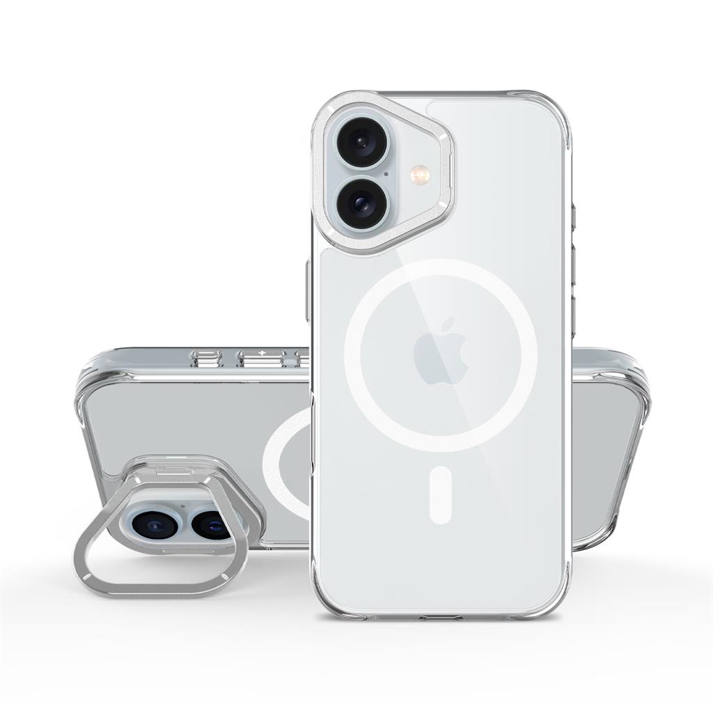 Apple iPhone 16 TOKO Apex capsule magsafe hátlap tok (Ezüst)