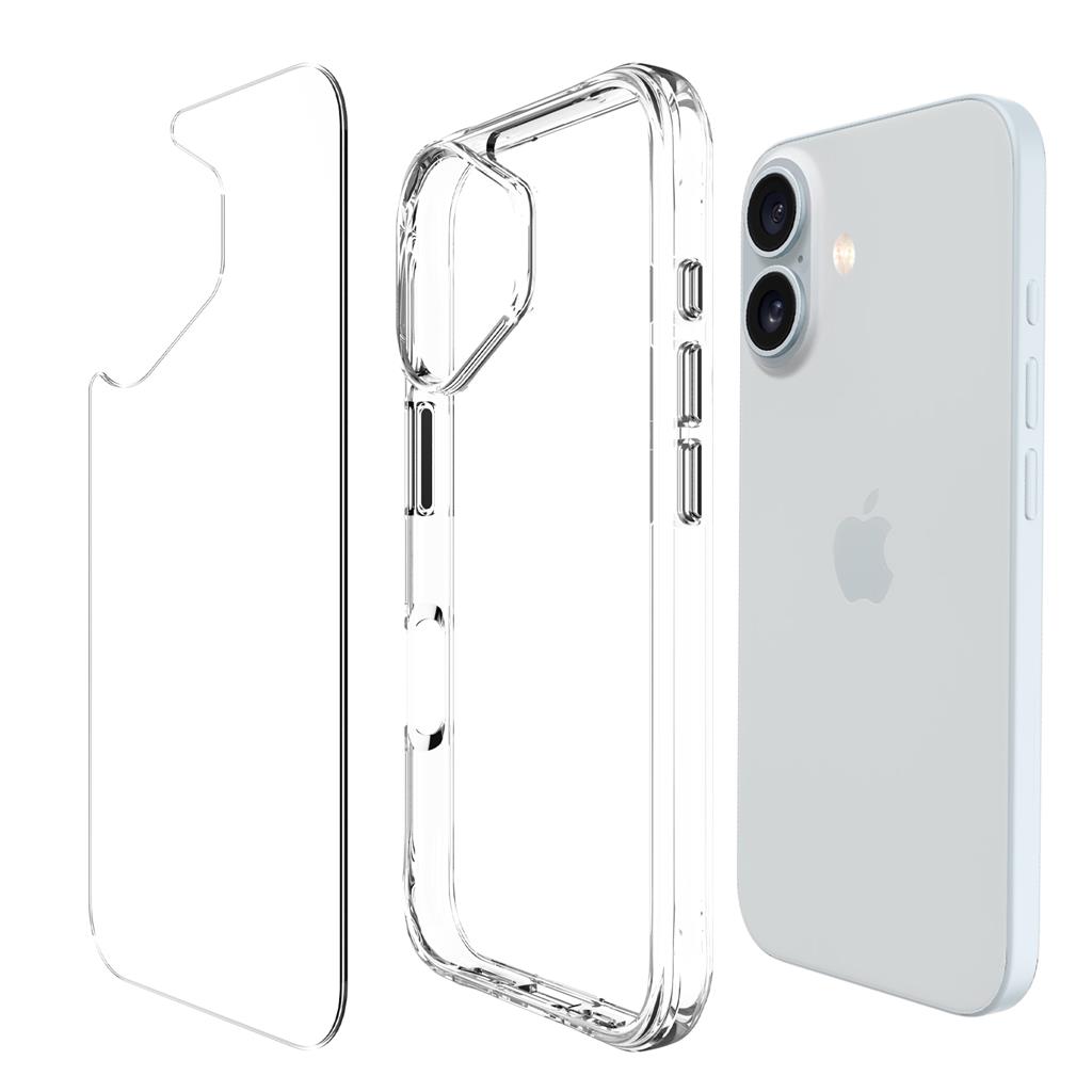 Apple iPhone 16 TOKO Pure hátlap tok (Átlátszó)