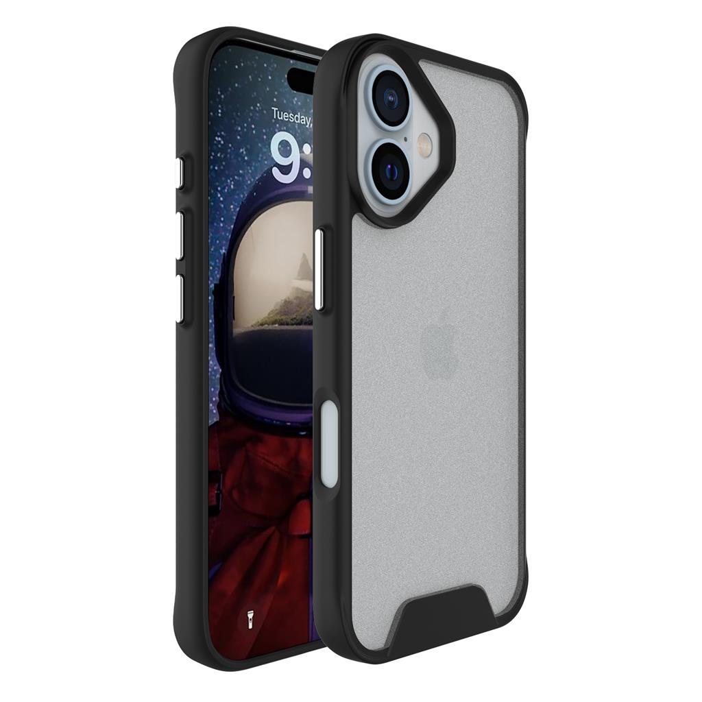 Apple iPhone 16 TOKO Silk hátlap tok (Fekete)