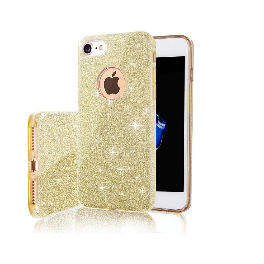Apple iPhone 16e glitter 3in1 hátlap tok (Arany)