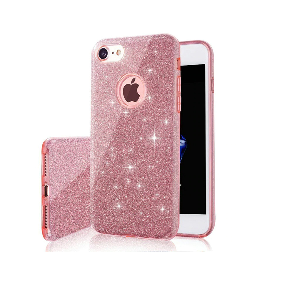 Apple iPhone 16e glitter 3in1 hátlap tok (Rózsaszín)