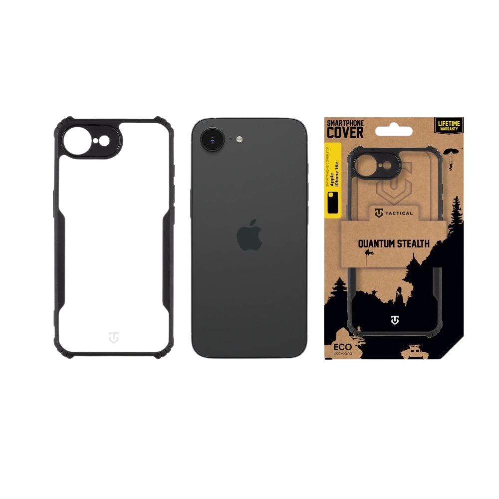 Apple iPhone 16e / iPhone 17e Tactical Quantum Stealth tok (Fekete)