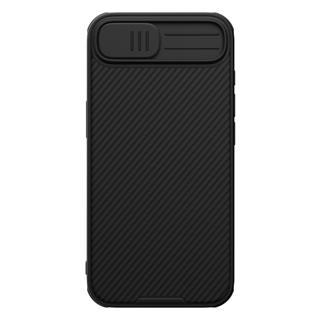 Apple iPhone 16e Nillkin camshield armor hátlap tok (Fekete)