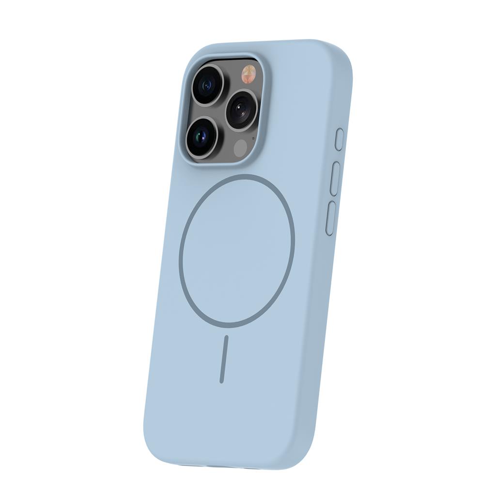 Apple iPhone 16e Silicone Thin magsafe hátlap tok (Kék)