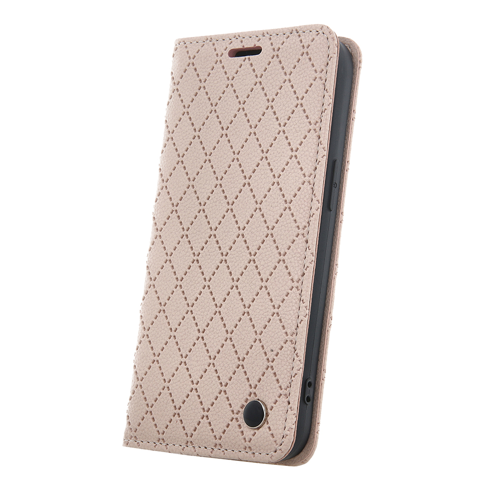 Apple iPhone 16e Smart Caro notesz tok (Bézs)