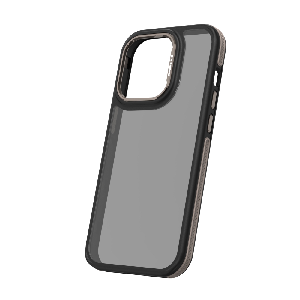 Apple iPhone 16e TOKO Pure rainbow hátlap tok (Fekete)