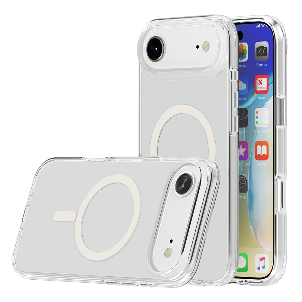 Apple iPhone 17 Air 2 mm vékony szilikon hátlap tok (Átlátszó)