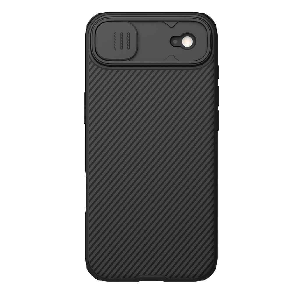 Apple iPhone 17 Air Nillkin camshield armor hátlap tok (Fekete)