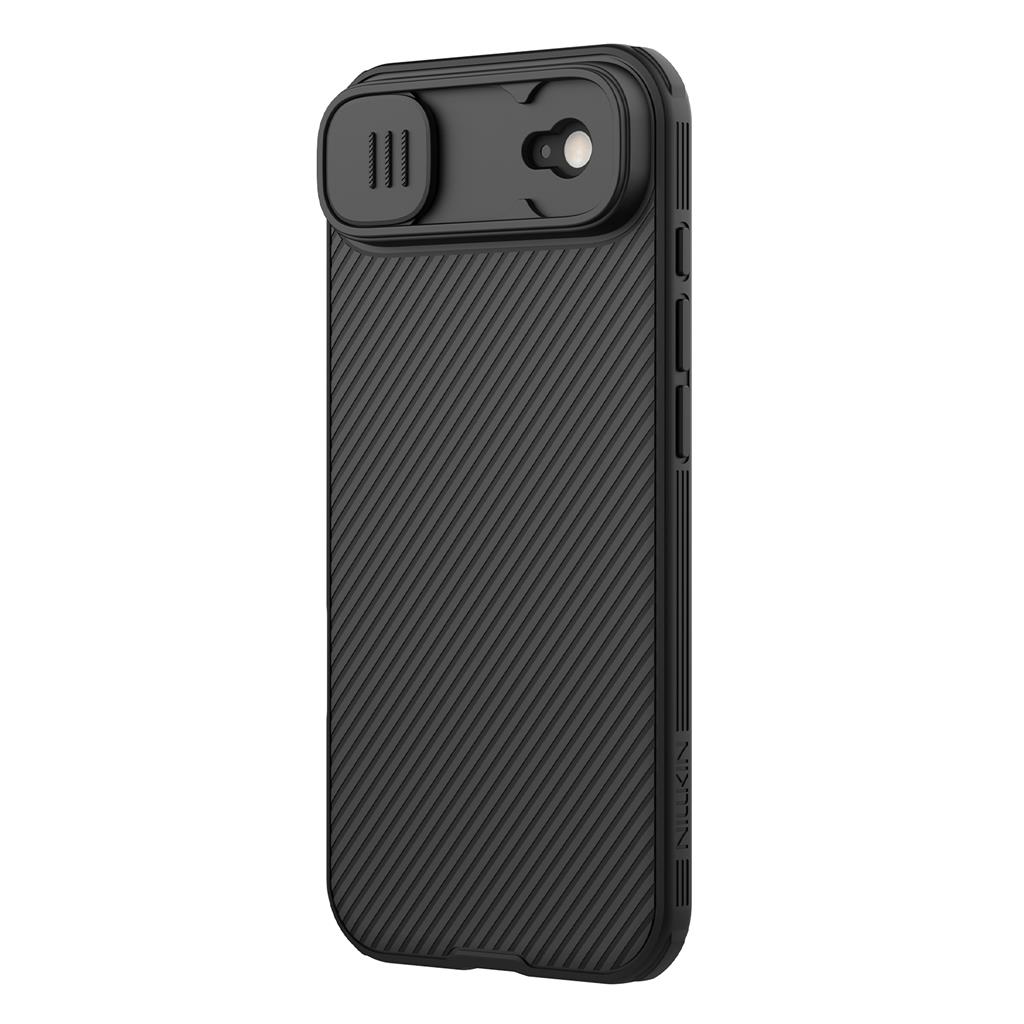 Apple iPhone 17 Air Nillkin camshield armor hátlap tok (Fekete)