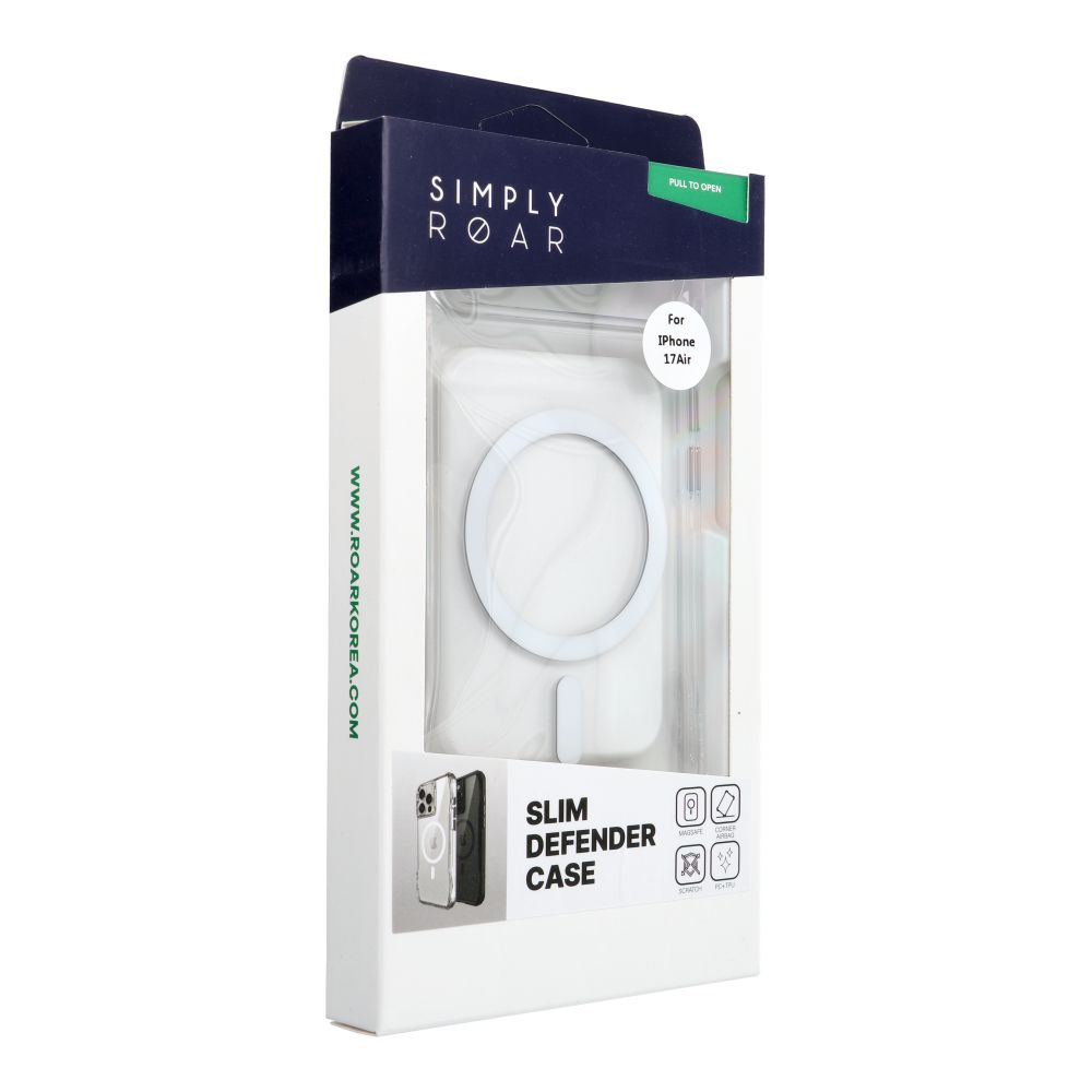 Apple iPhone 17 Air ROAR Slim Defender hátlap tok (Átlátszó)