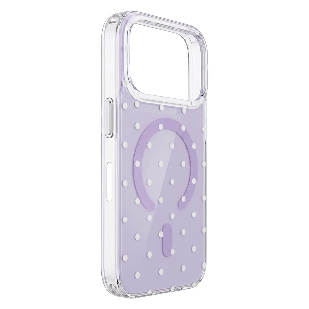 Apple iPhone 17 Bubble Dots MagSafe hátlap tok (Lila)