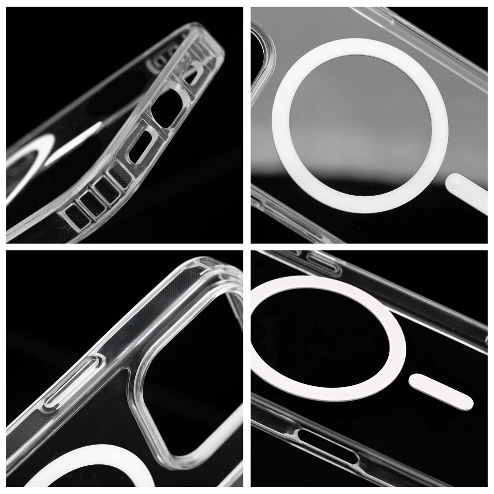 Apple iPhone 17 Drop Glue Colorful Ring MagSafe hátlap tok (Szürke)