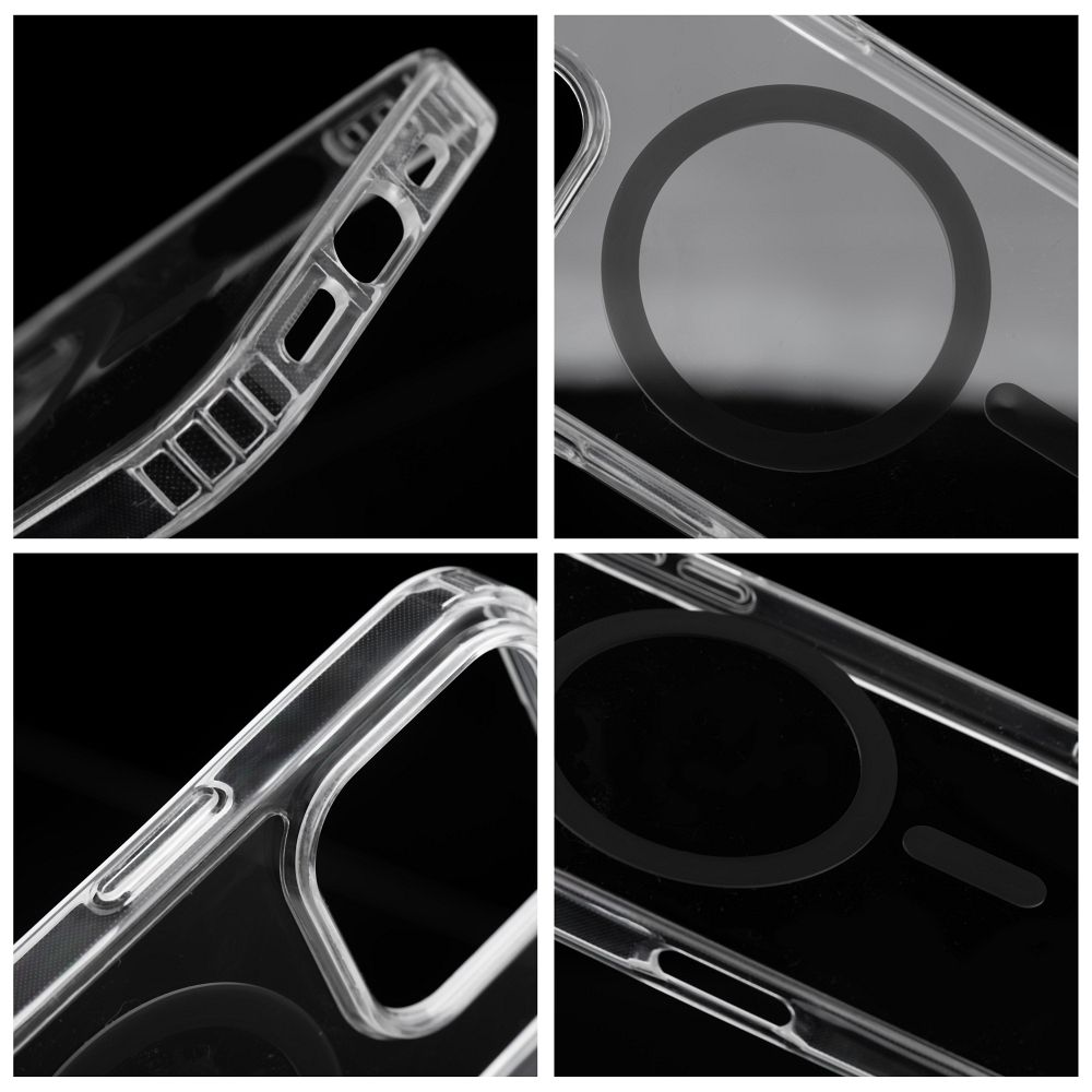 Apple iPhone 17 Pro Max Drop Glue Colorful Ring MagSafe hátlap tok (Fekete)