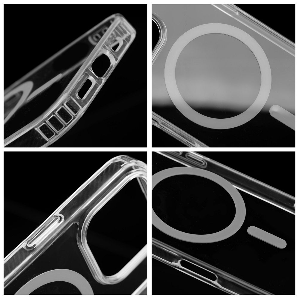 Apple iPhone 17 Pro Max Drop Glue Colorful Ring MagSafe hátlap tok (Szürke)