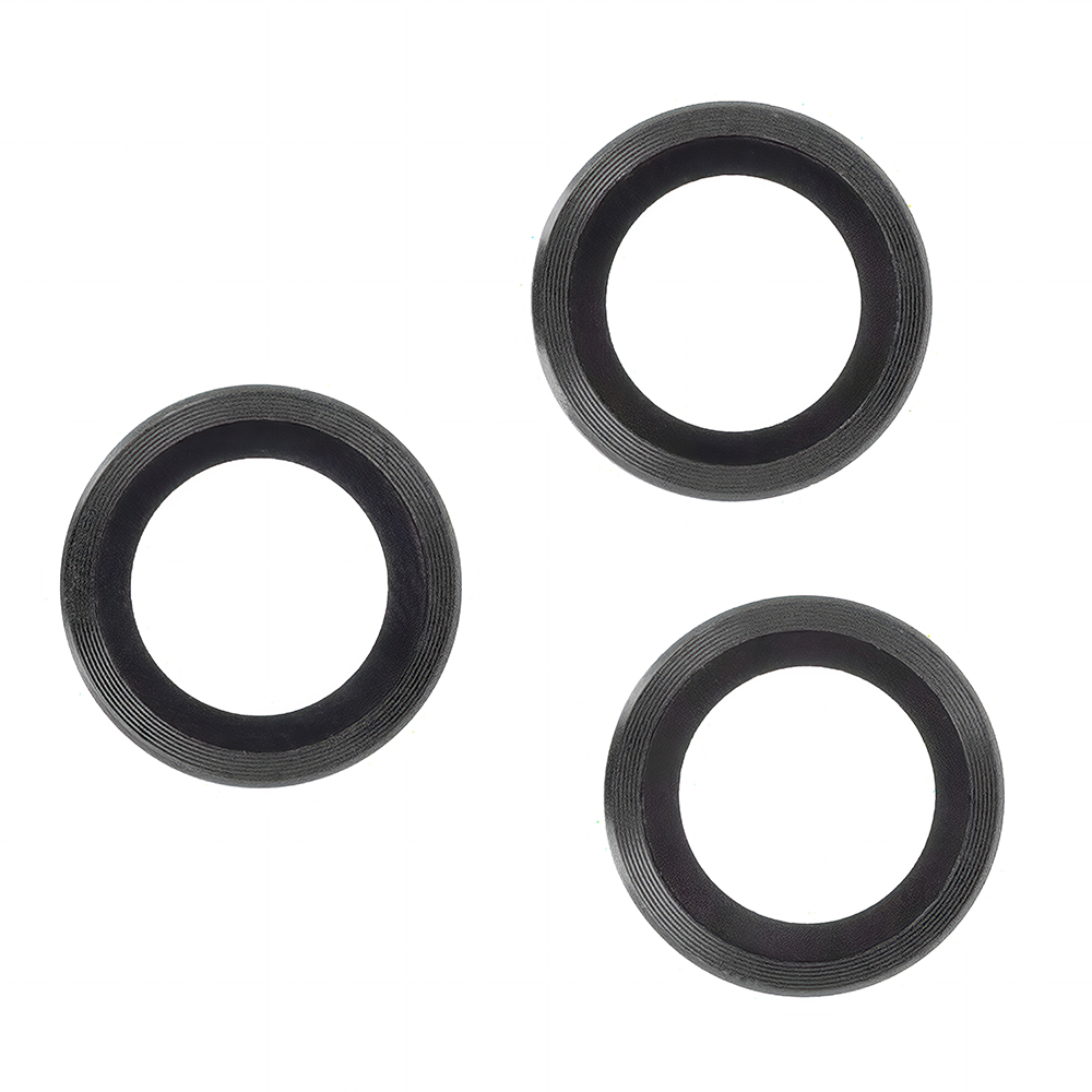 Apple iPhone 17 Pro Max kamera védő üvegfólia (Átlátszó fekete peremmel)