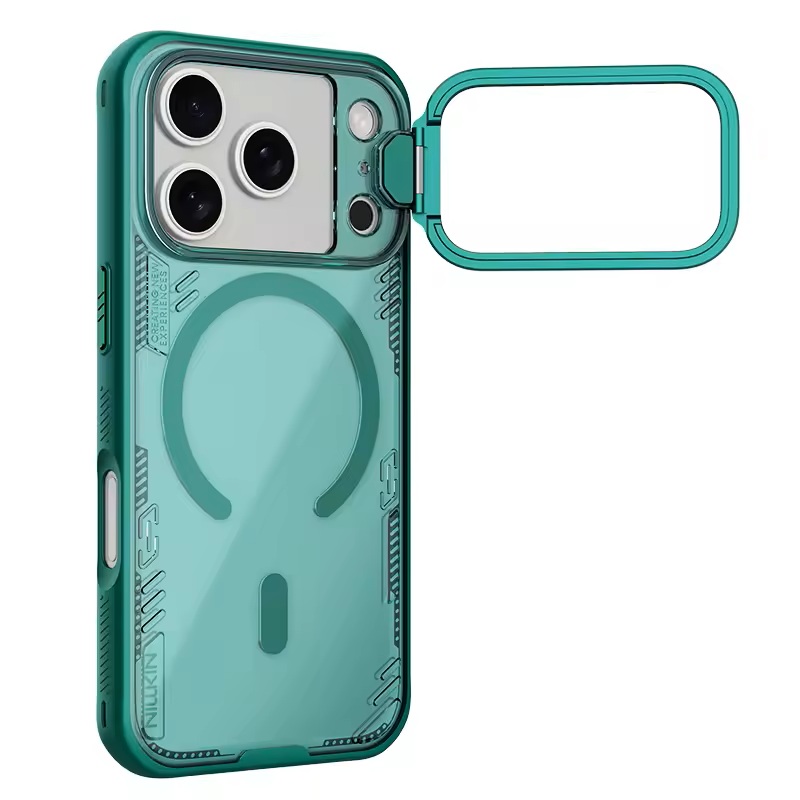 Apple iPhone 17 Pro Max Nillkin Iceblade Prop magsafe hátlap tok (Zöld)