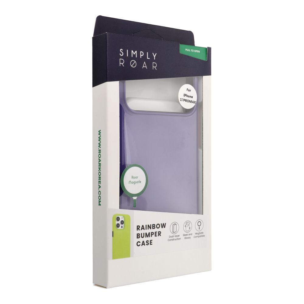 Apple iPhone 17 Pro Max Roar Rainbow bumper hátlap tok (Lila)