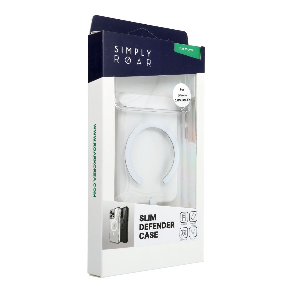 Apple iPhone 17 Pro Max ROAR Slim Defender hátlap tok (Átlátszó)