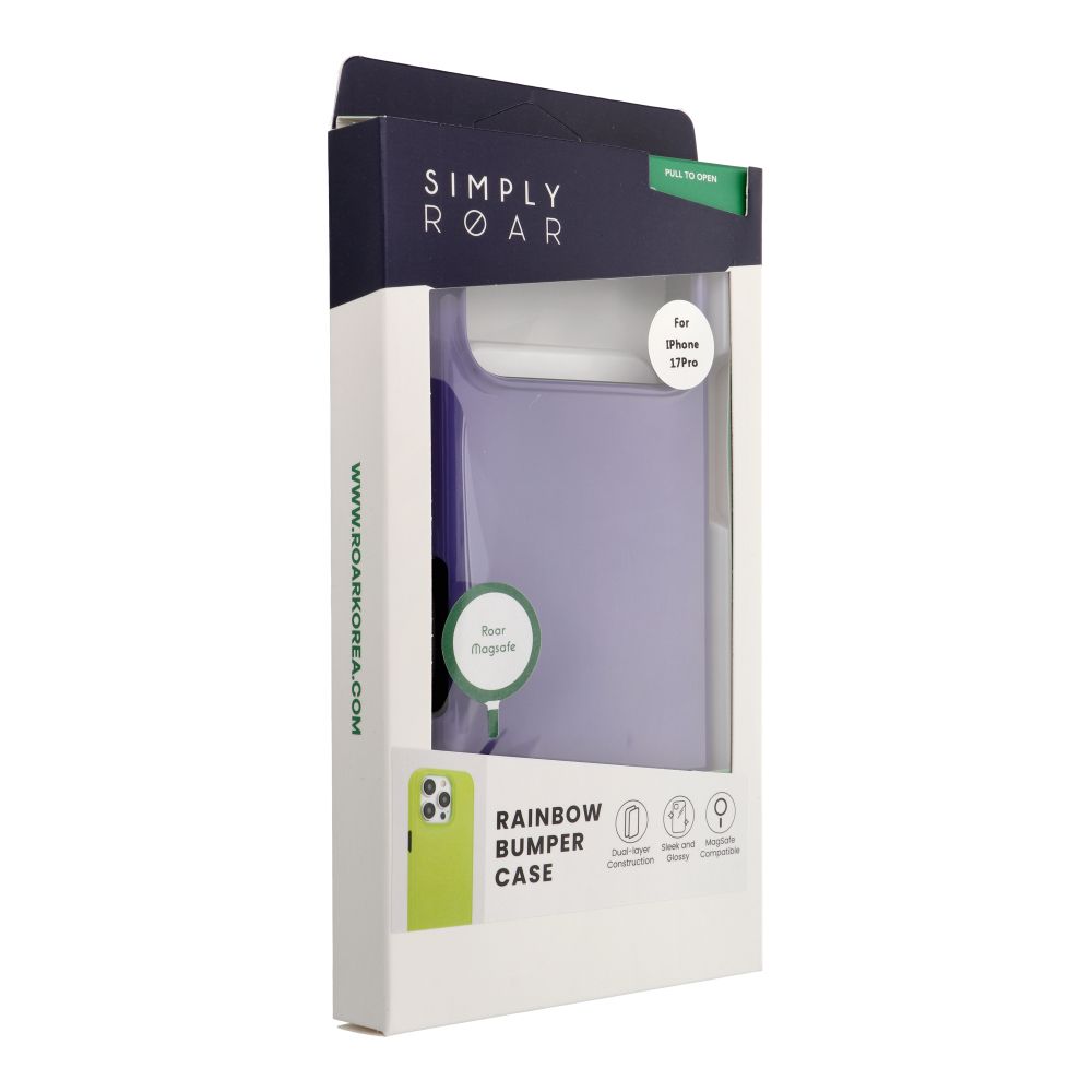 Apple iPhone 17 Pro Roar Rainbow bumper hátlap tok (Fekete)
