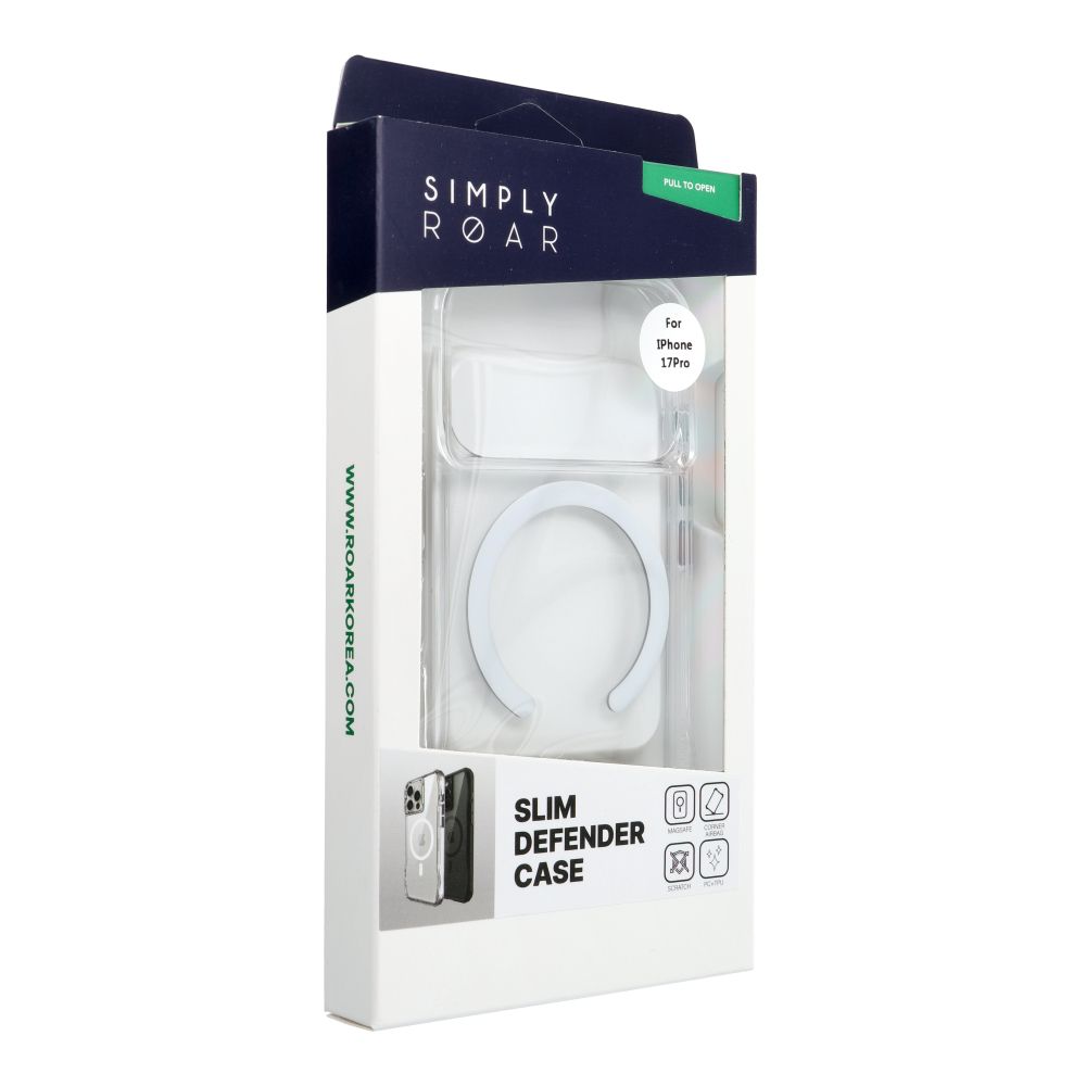 Apple iPhone 17 Pro ROAR Slim Defender hátlap tok (Átlátszó)