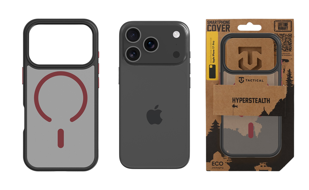 Apple iPhone 17 Pro Tactical MagForce Hyperstealth 2.0 hátlap tok (Fekete)
