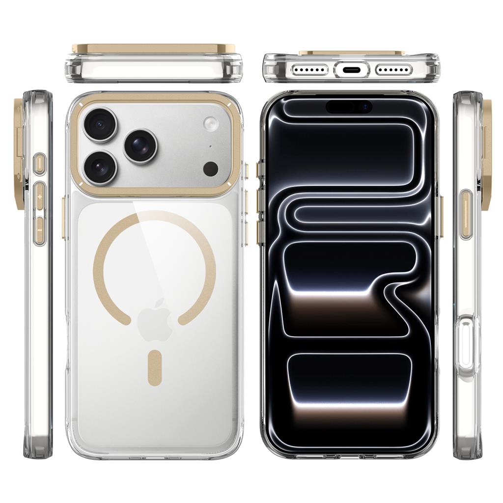 Apple iPhone 17 Pro TOKO Apex capsule magsafe hátlap tok (Arany)