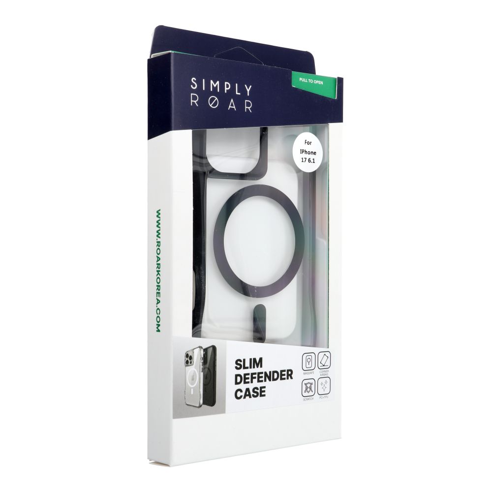 Apple iPhone 17 ROAR Slim Defender hátlap tok (Fekete)